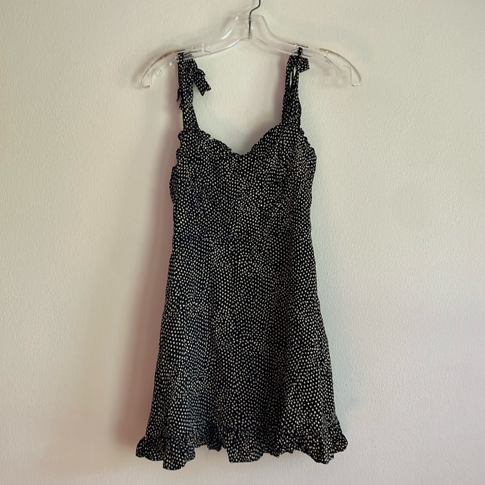 NWOT Ella Blue spotted sun dress